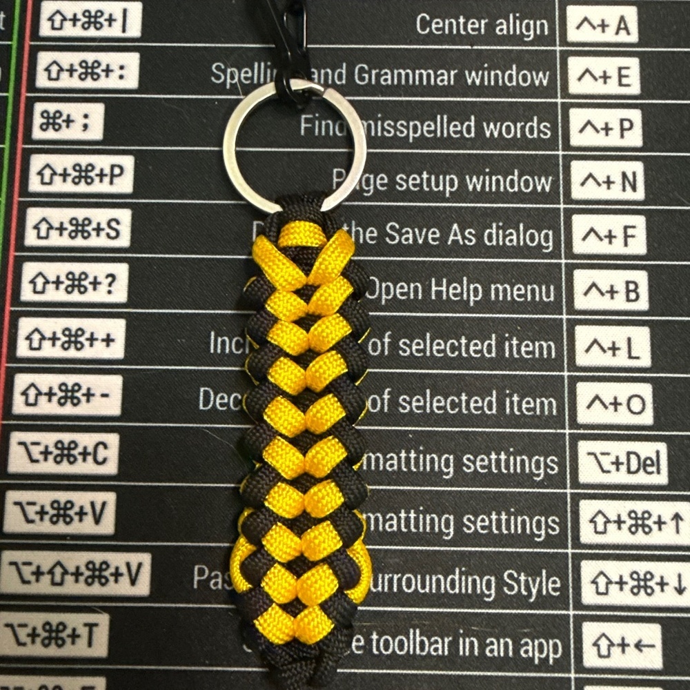 "Hive Guardian" Paracord Key Fob